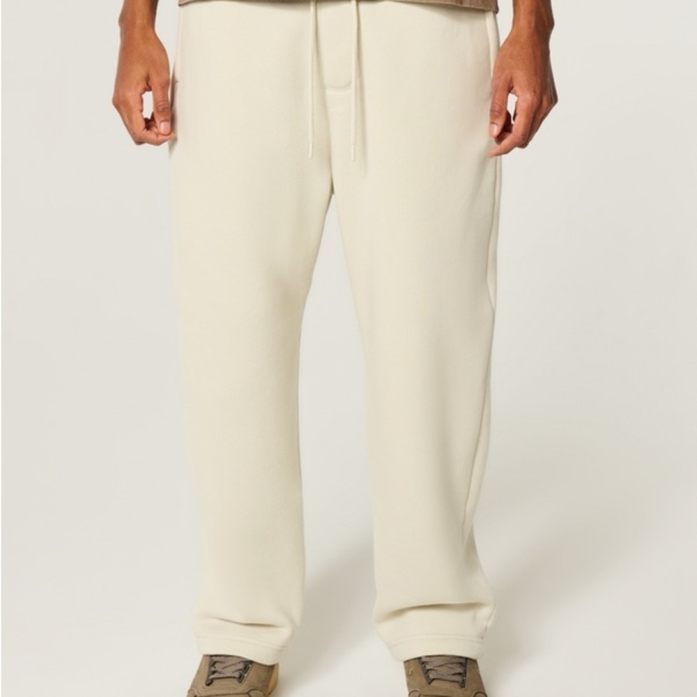 Hollister Light White Joggers for Men